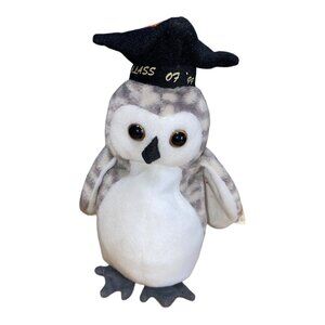 Ty Beanie Baby Owl "Wise" Class Of 99 Graduation Plush Toy